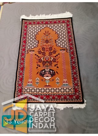 Sajadah Imam  Solomon  motif 33 Yellow ukuran 80 x 120 & 120 x 160